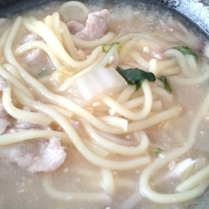 味噌汁をリメイク☆味噌ラーメン